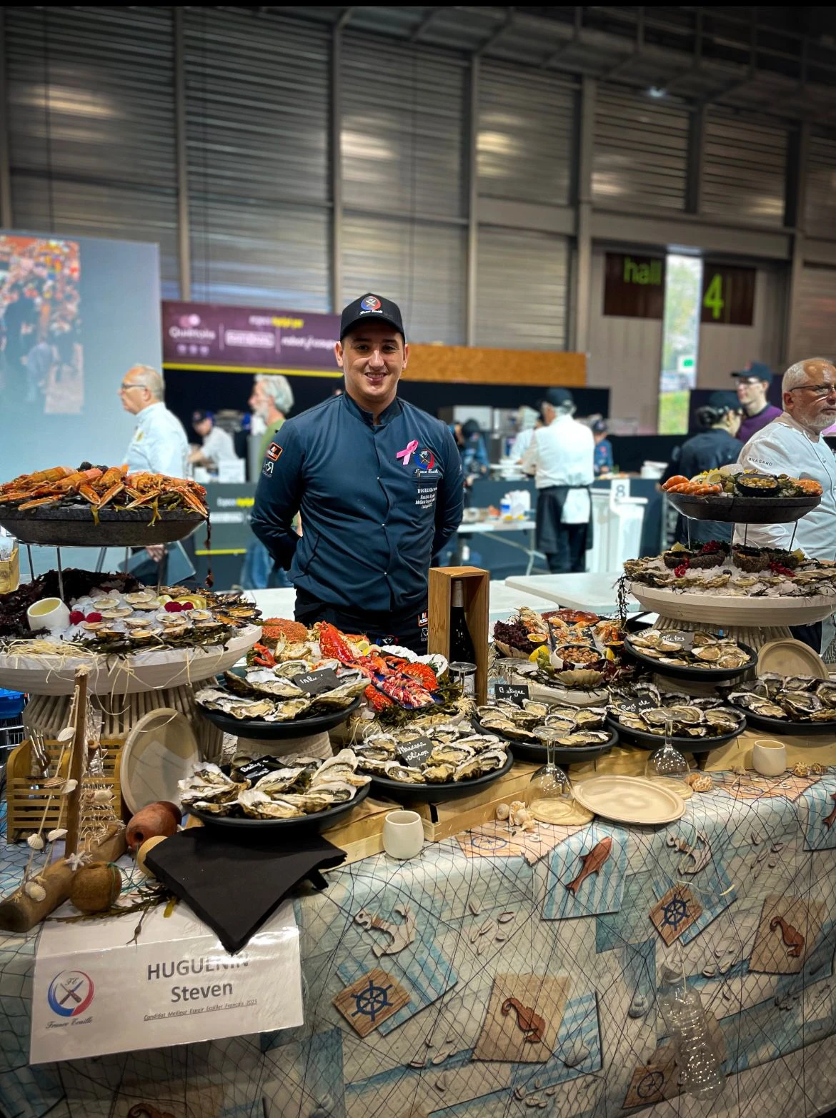 Buffet Championnat du Monde des Écaillers 2025 Nantes Serbotel — Steven Huguenin L'écailler Cypriannais Saint-Cyprien